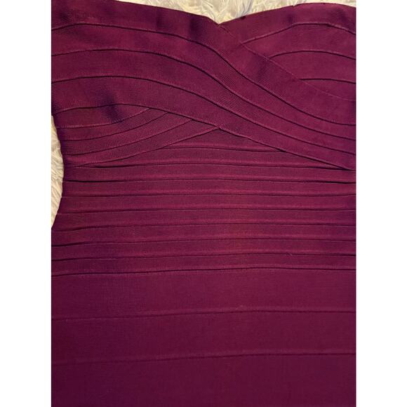 Strapless Herve Leger Bodycon size XS, 
Style HLTD6253 Magenta - Picture 7 of 11